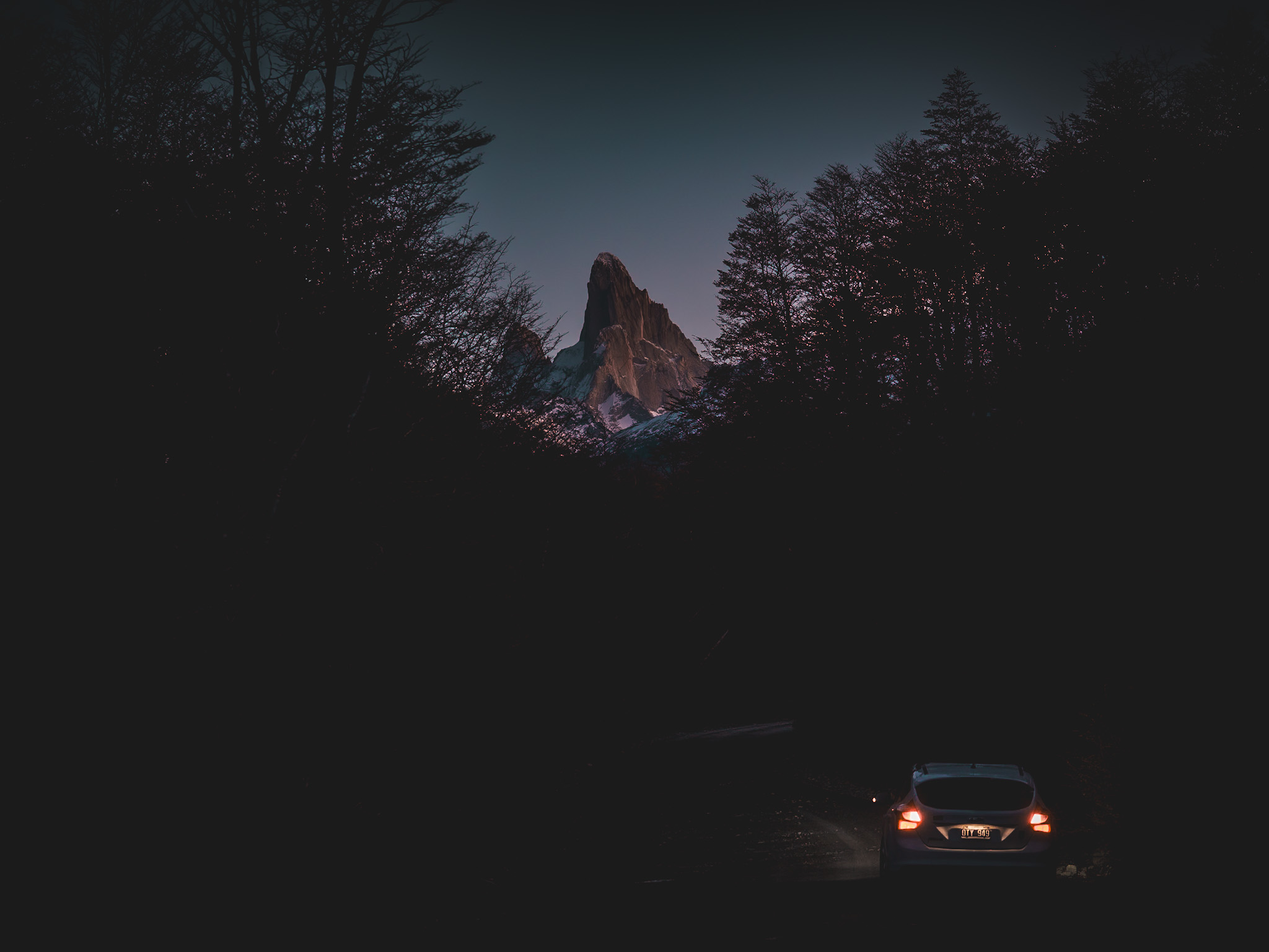 Paisaje nocturno de El Chaltén